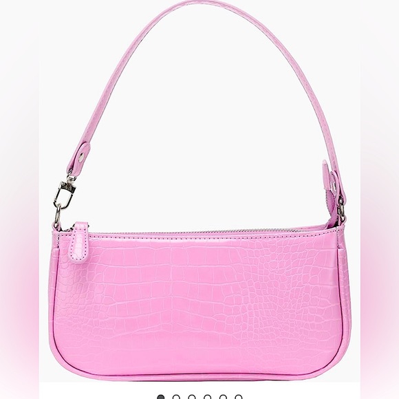 IBIZA VIBE Bag Crocodile Faux Leather Purse Pink - Picture 1 of 12